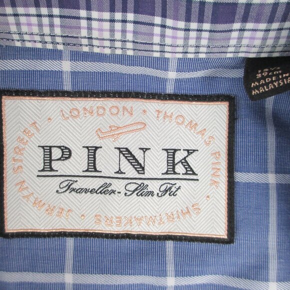 BUNDLE OF 2 THOMAS PINK DRESS SHIRTS - Picture 9 of 10